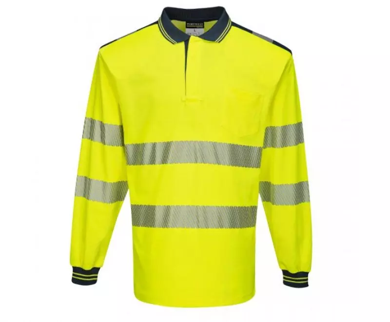 polo-majica-hi-vis-zuto-teget-narandzasto-teget